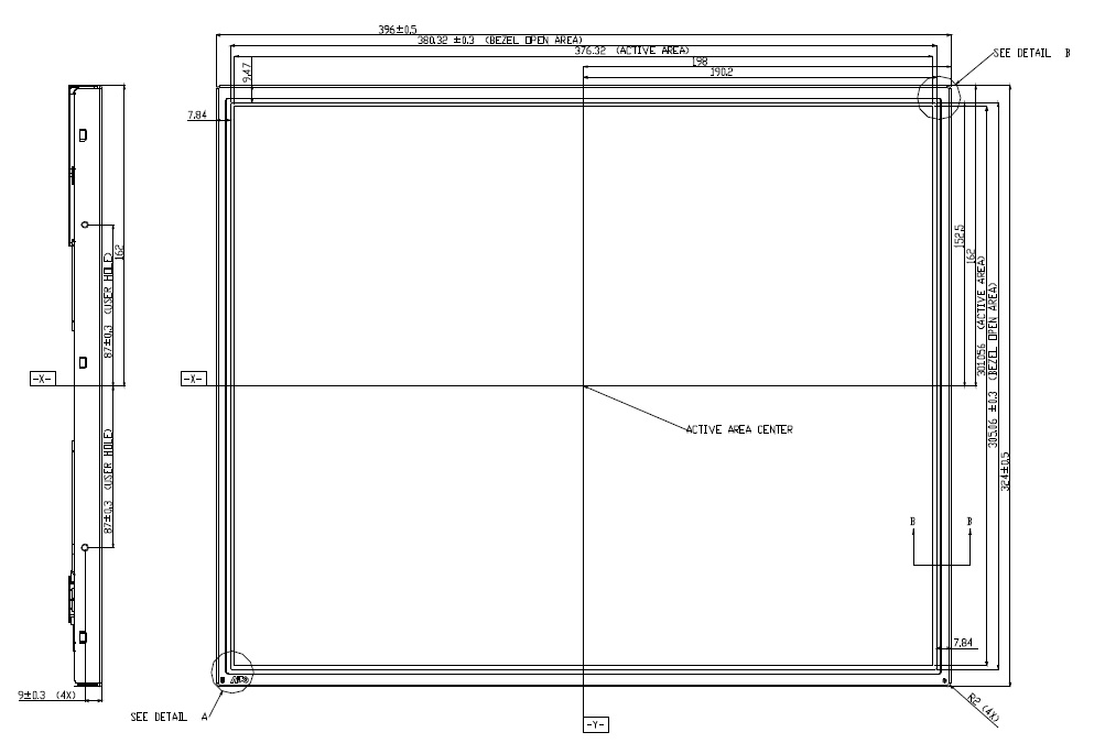 M190EG01 V0, AU OPTRONICS, 19.0� SXGA Color TFT-LCD, SXGA (1280(